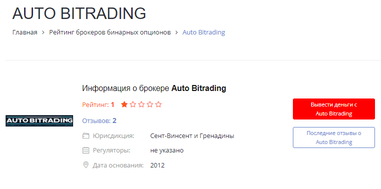 обзор площадки auto bitrading com