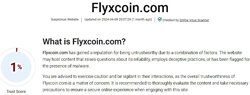 fllyxcoin com лохотрон