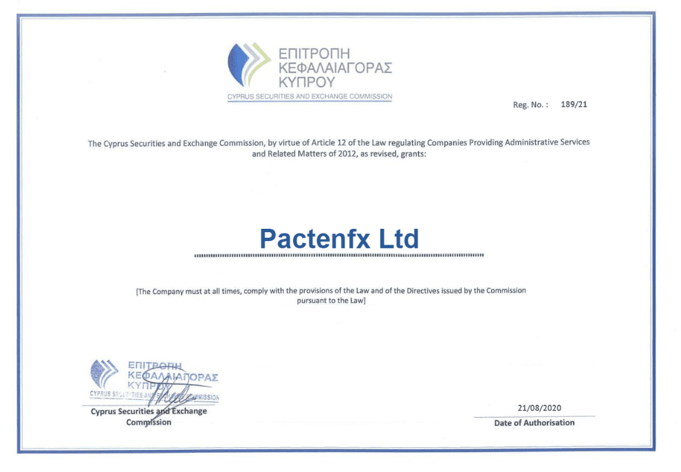 отзывы о брокере pactenfx